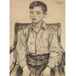 Józef Mehoffer (1869 Ropczyce - 1946 Wadowice), Portret chłopca, 1932 r.