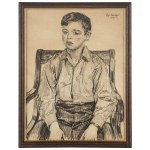 Józef Mehoffer (1869 Ropczyce - 1946 Wadowice), Portret chłopca, 1932 r.