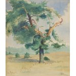 Jan Rubczak (1884 Stanisławów - 1942 Oświęcim), Pejzaż z drzewem