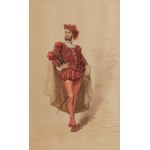 Władysław Bakałowicz (1833 Chrzanów - 1903 Paryż), Manfred. Projekt kostiumu operowego, 1884 r.