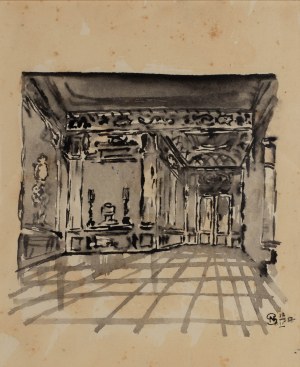 Stanisław Noakowski (1867-1928), Wnętrze pałacowe, 1917 r.
