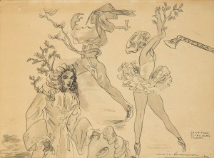 Maja Berezowska (1893 Baranowicze-1978 Warszawa), La Critique et les jeunes talents, 1952 r.