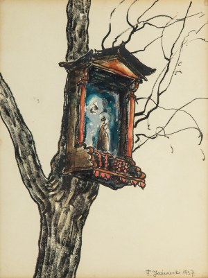Franciszek Adam Jaźwiecki (1900 - 1946), Kapliczka na drzewie, 1937 r.