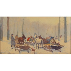 Adam Setkowicz (1875 Kraków - 1945 tamże), Wyjazd na polowanie
