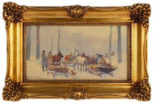 Adam Setkowicz (1875 Kraków - 1945 tamże), Wyjazd na polowanie