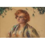 Józef Ujheli (1895-?), Portret rudowłosej