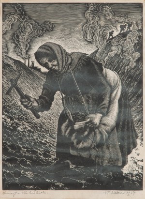 Paweł Steller (1895-1974), Na hałdach, 1937 r.