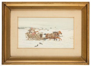 Kajetan Kosiński (1847 Łużany na Bukowinie - 1935 Lwów), Napad wilków