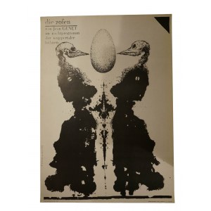 STAROWIEYSKI Franciszek - poster for the performance Die Zofen [The Servants] by Jean Genet at the theater in Wuppertal