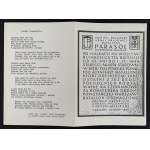 Godła oddziałów Armii Krajowej. Wydanie okolicznościowe 30.07.1986 + Zaproszenie [A.K. Batalion Parasol]. Warszawa [1986]