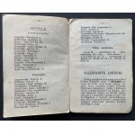 KALENDARZYK kieszonkowy INFORMACYJNO - ADRESOWY m. Warszawy NA ROK 1902. Warszawa [1901]