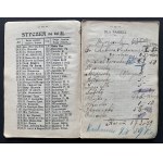 KALENDARZYK kieszonkowy INFORMACYJNO - ADRESOWY m. Warszawy NA ROK 1902. Warszawa [1901]