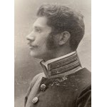 [Military] Carton photograph - portrait of a soldier. WARSAW [before 1910].