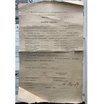 [MEYERHOFFÓWNA Wanda] CERTIFICATE of graduation from the Technical Chalking Course of Eng. Henryk Gajewski in Warsaw [1935].