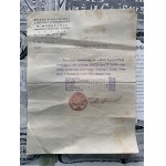 [MEYERHOFFÓWNA Wanda] CERTIFICATE of graduation from the Technical Chalking Course of Eng. Henryk Gajewski in Warsaw [1935].