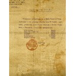 [MEYERHOFFÓWNA Wanda] CERTIFICATE of graduation from the Technical Chalking Course of Eng. Henryk Gajewski in Warsaw [1935].