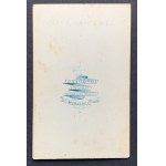 [MICKIEWICZ Adam] Fotografia kartonikowa z portretu. WARSZAWA [XIX w.]