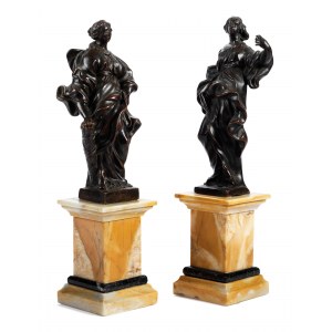 Paar allegorische Figuren