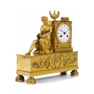 Pendule mit Allegorie auf die Literatur