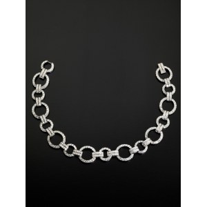 Variables Diamant-Gliedercollier bzw. zwei Armbänder