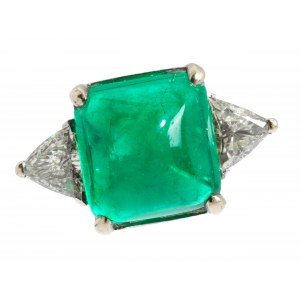 Smaragd-Diamantring