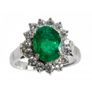 Smaragd-Diamantring