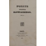 Słowacki Juliusz, Poezye Juliusza Słowackiego T. I-III w 1 wol. [1832-1833]