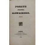 Słowacki Juliusz, Poezye Juliusza Słowackiego T. I-III w 1 wol. [1832-1833]