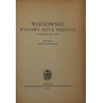 Kozakiewicz Stefan, Warszawskie wystawy sztuk pięknych w latach 1819-1845 [1952]