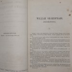 Shakespeare William, Dzieła dramatyczne Williama Shakespeare : wydanie ilustrowane pod red. J. I. Kraszewskiego. T.I-III [1875]