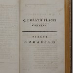Horacy, Poezyie Horacego przełożone na język polski [...] T.I-II [1818]