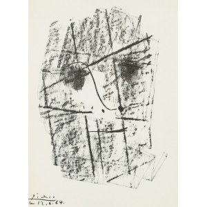 Pablo Picasso (1881 Málaga - 1973 Mougins), Gesicht (Le Visage - Hommage à Henry-Daniel Kahnweiler).
