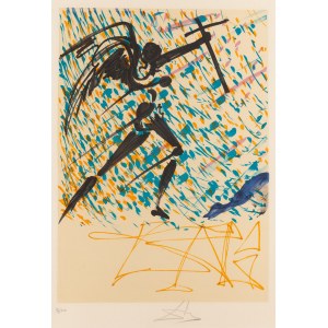 Salvador Dalí (1904 Figueres - 1989 Figueres), L'Esaltazione mistica z cyklu Les Vitraux, 1974