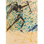 Salvador Dalí (1904 Figueres - 1989 Figueres), L'Esaltazione mistica z cyklu Les Vitraux, 1974