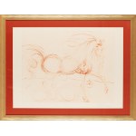Salvador Dalí (1904 Figueres - 1989 Figueres), L'Etalon Blanc (Hommage au cheval), 1974