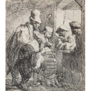 Rembrandt van Rijn (1606 Leiden - 1669 Amsterdam), Wandering Musicians, circa 1635