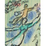 Marc Chagall (1887 Lozno bei Witebsk - 1985 Saint-Paul-de-Vence), Répit aus dem Zyklus Poèmes, 1968