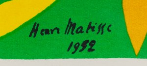 Henri Matisse (1869 Le Cateau-Cambrésis - 1954 Nicea), 