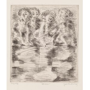 Andrzej Jurkiewicz (1907 Translator - 1967 Warsaw), Children (Letting go of the ducks), ca. 1933-35