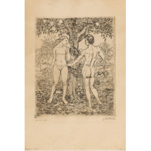 Gustaw Fierla (1896 Lutynia Polska (obecnie Orłowa) - 1981 Czeski Cieszyn), Adam i Ewa, 1924