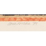 Halina Chrostowska (1929 Varšava - 1990 Varšava), Figura czarna IV, 1971