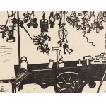 Jerzy Panek (1918 Tarnów - 2001 Kraków), Wózek tandeciarza, 1956