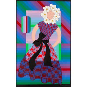 Victor Vasarely (1906 Pécs - 1997 Paryż), Flower girl z cyklu Figurative, 1987