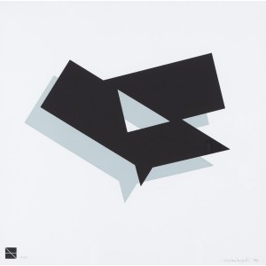 Ryszard Winiarski (1936 Lvov - 2006 Varšava), Černý čtverec nebo létající geometrie, 1992