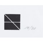 Ryszard Winiarski (1936 Lvov - 2006 Varšava), Černý čtverec nebo létající geometrie, 1992