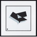 Ryszard Winiarski (1936 Lvov - 2006 Varšava), Černý čtverec nebo létající geometrie, 1992