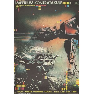 Mirosław Łakomski (nar. 1950), plakát Impérium vrací úder, 1983