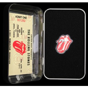Gibraltar. 1 Pound 2021 Rolling Stones Blister Silver