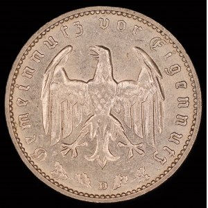 Germany. Third Reich 1 Reichsmark 1937 D Munich