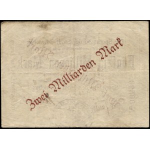 Poland. Świebodzin 2 Billion Marks 1923 Over 50 Million Marks